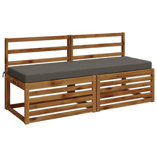 Възглавница за пейка SOEST 100% полиестер Сиво 140 x 50 x 8 см