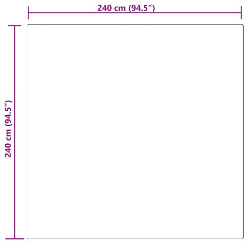 Изкуствена овча килим TAFALLA Розово 240 x 240 cm Полиестер