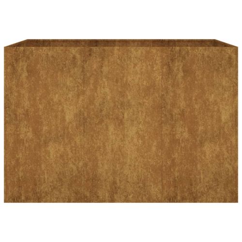 Градинска повдигната леха 120x80x80 см кортенова стомана