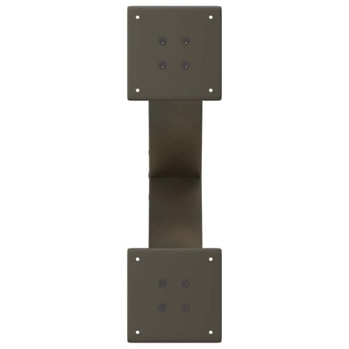 Крака за масичка за кафе, X-образни, 2 бр., естествена стомана, 50 x (30-31) см, стомана