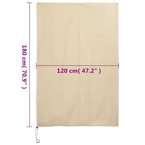 Зимни покривала за растения с цип, 10 бр, 70 г/м², 1,2x1,8 м