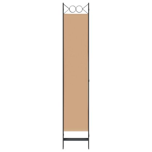 Делител за стая с 6 панела Бежово 240 x 220 cm Текстил