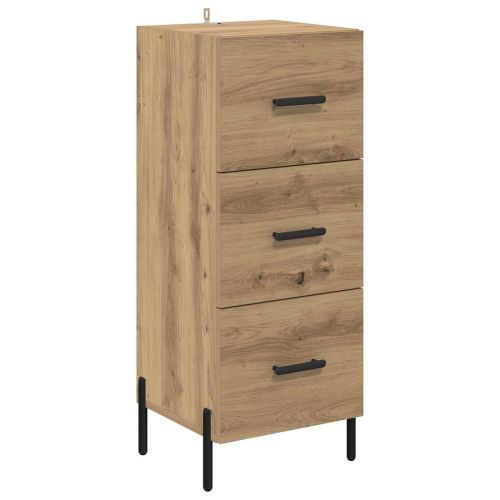 Служебен шкаф дъб артизан 34 x 34.5 x 90 см Инженерна дървесина