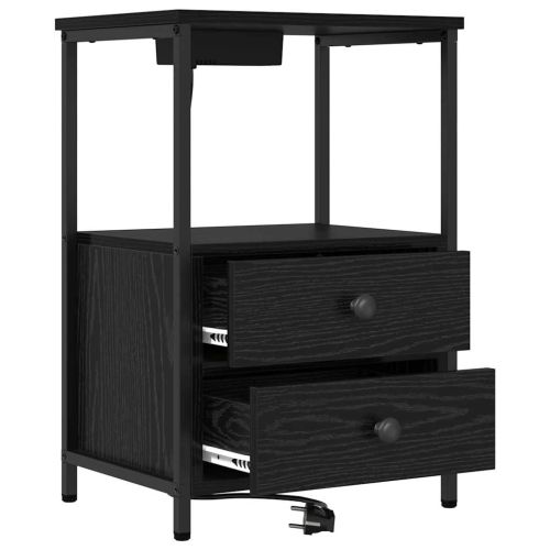 Нощен шкаф Черния дъб 40 x 31 x 60 см Инженерна дървесина