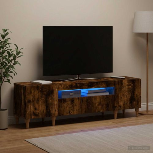 LED телевизионен кабинет ALKMAAR 153 x 35 x 43 см Опушен дъб