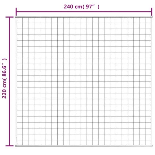 Утежнено одеяло сиво 220x240 см 15 кг плат