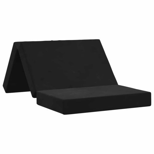 Сгъваем диван легло 100 x 67 x 45 см Черно