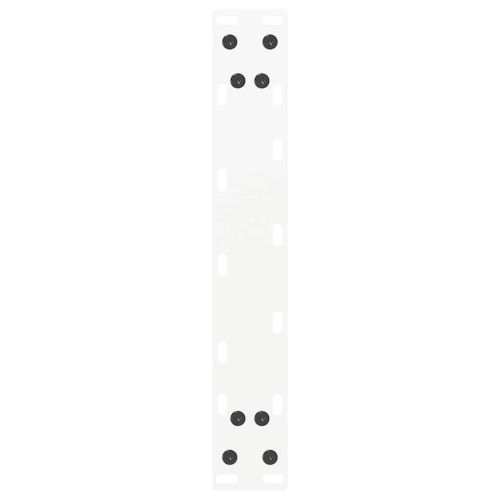 Крака за масичка за кафе, U-образни, 2 бр., бели, 38 x (42-43) см, стомана