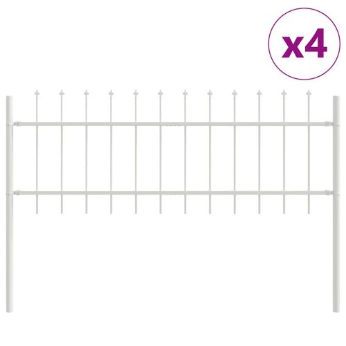 Градска ограда WOERDEN 4 бр. 6,8 x 0,6 м Бяло