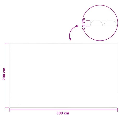 Слънчев покрив за басейн - Високо качество 300 x 200 см, 200 μм