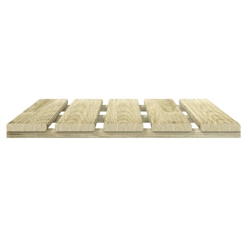 Плочка за decking 12 бр. Зелено 50 x 50 cm
