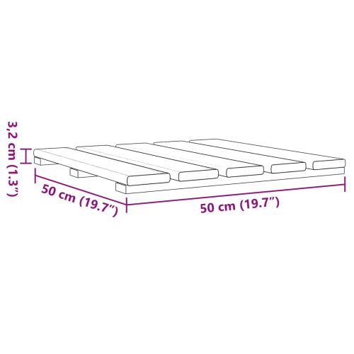 Плочка за decking 12 бр. Зелено 50 x 50 cm