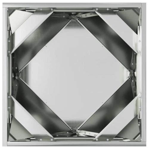 Кашпа 2 бр. Сребрист 50 x 50 x 50 cm Галванизирана стомана