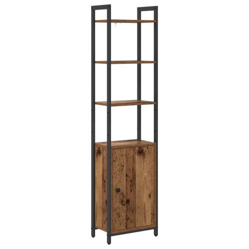 Шкаф за книги 6 нива 40 x 24 x 161 см Инженерна дървесина