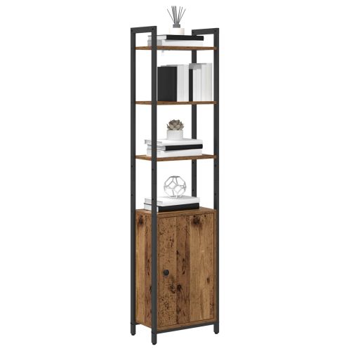 Шкаф за книги 6 нива 40 x 24 x 161 см Инженерна дървесина