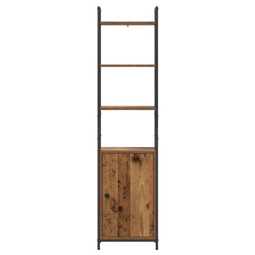 Шкаф за книги 6 нива 40 x 24 x 161 см Инженерна дървесина