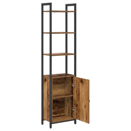 Шкаф за книги 6 нива 40 x 24 x 161 см Инженерна дървесина