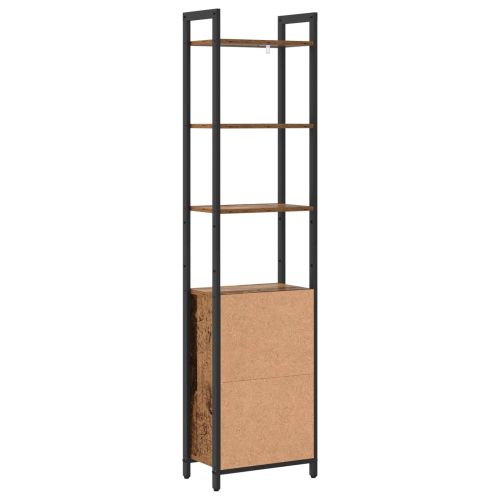 Шкаф за книги 6 нива 40 x 24 x 161 см Инженерна дървесина