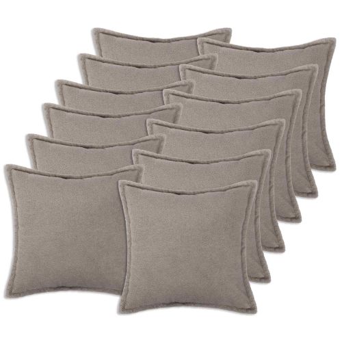 Калъфка за възглавница 12 pcs HOUTEN Светлосиво 50 x 50 cm