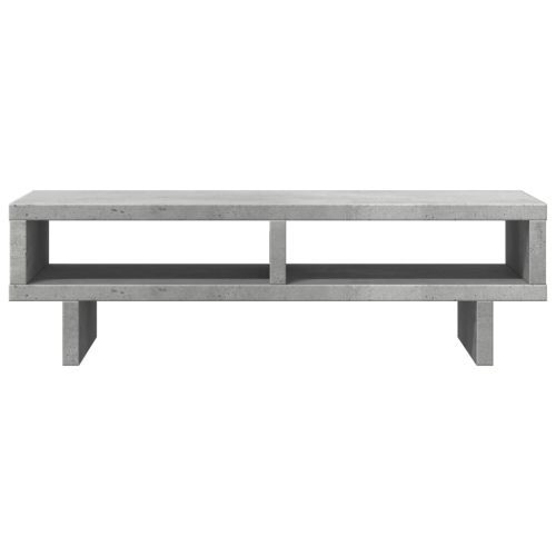 Поставка за монитор, бетонно сива, 50x27x15 см, инженерно дърво