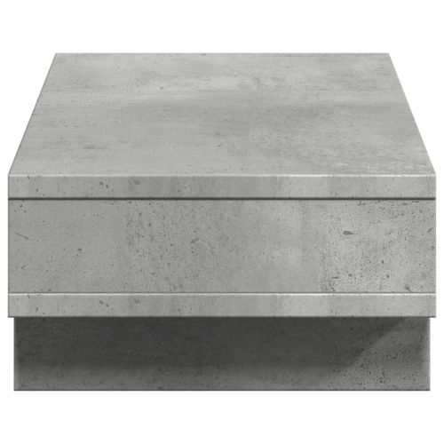 Поставка за монитор, бетонно сива, 50x27x15 см, инженерно дърво