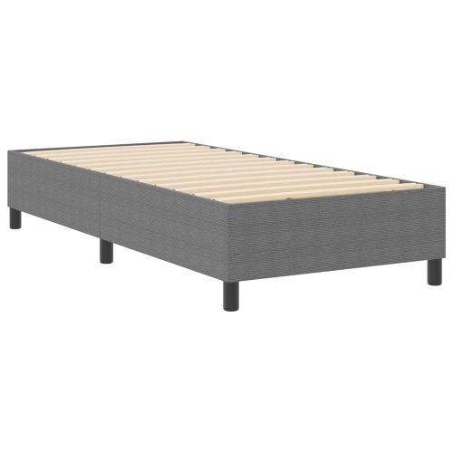 Платформено легло Светлосиво 80 x 200 cm Кордюрова тъкан