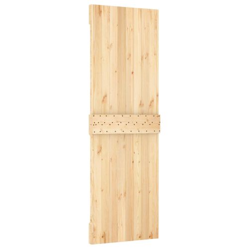 Преплъзваща се врата 70 x 210 cm Естествено и черно