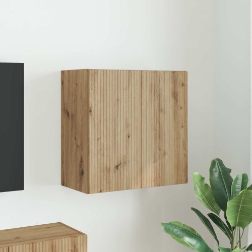 TV стенен шкаф 59,5 x 31 x 60 см Дъб Инженерна дървесина