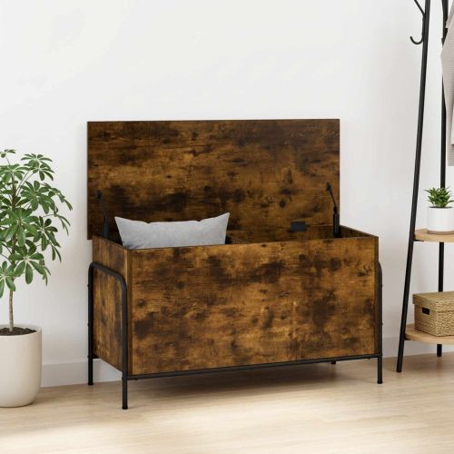 Кутия за съхранение Опушен дъб 80 x 40 x 49,5 см