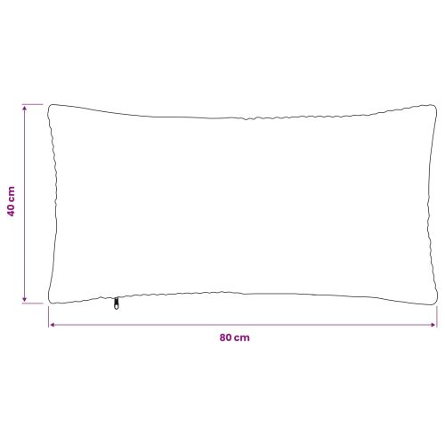 Калъфка за възглавница 6 pcs ALMELO Морски син 40 x 80 cm