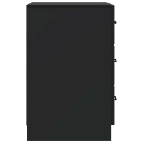 Нощен шкаф Черно 43 x 41 x 63,5 см Инженерна дървесина