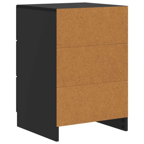 Нощен шкаф Черно 43 x 41 x 63,5 см Инженерна дървесина