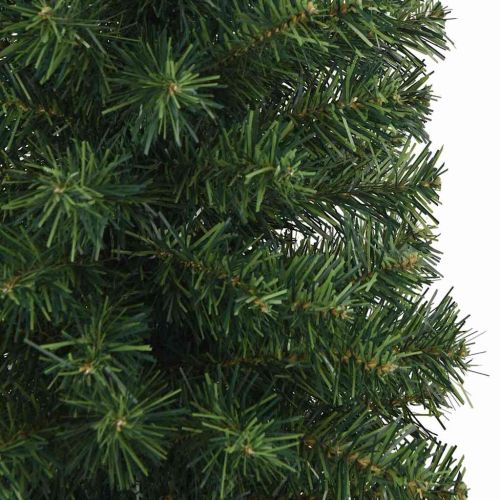 С изкуствено коледно дърво с 300 LED светодиода Зелен 210 cm