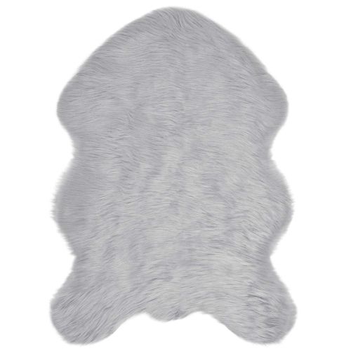 Изкуствена овча килим TAFALLA Сиво 60 x 90 cm Полиестер