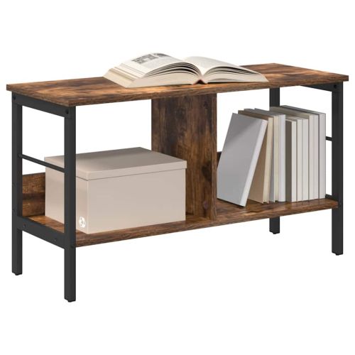 Рафт за книги 2 нива 82 x 32 x 47 см Инженерна дървесина