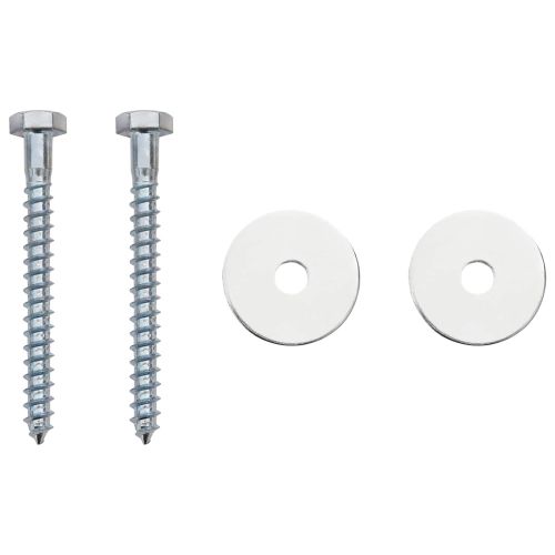 Земно анкер 2 бр. Ø10 x 40 см Галванизиран метал Сребристо