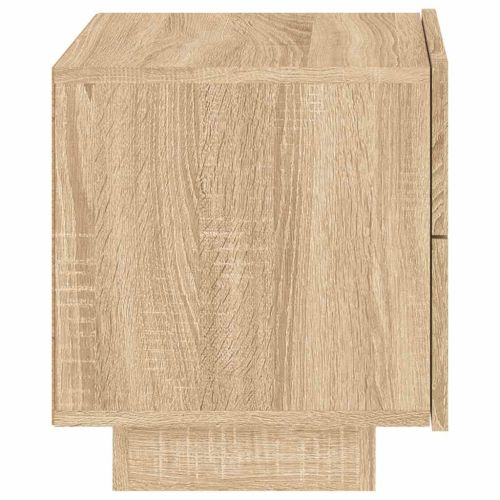 Нощно шкафче с LED осветление, дъб сонома, 70x36x40,5 см