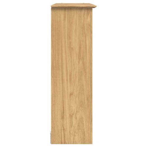 Шкаф с стъклени врати BODO Меден кафяв 115,5 x 38,5 x 117,7 см