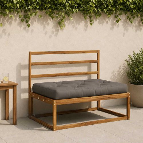 Кушон за палет VIANEN 100% полиестер Сиво 120 x 80 x 12 cm