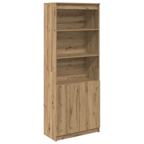 Висок шкаф, Artisan Дъб, 70x35x180 см, инженерно дърво