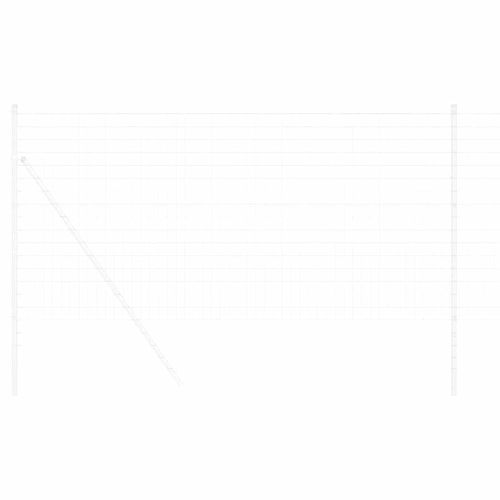 Европейска ограда 1,4 x 10 m Желязо с PVC покритие