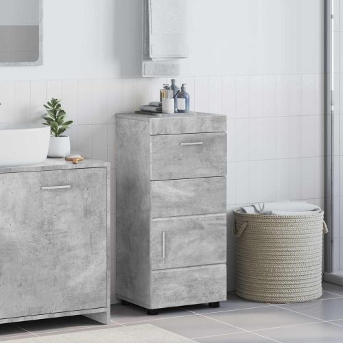 Комплект шкафове за баня TULUM Циментено сиво 37 x 31,5 x 82 см