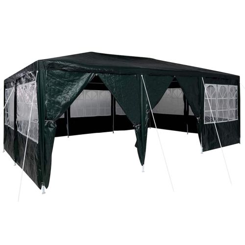 Парти шатър 600 x 400 x 266 см Зелено Полиетилен