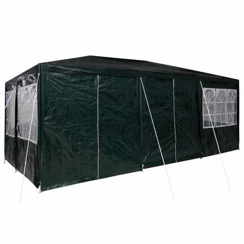 Парти шатър 600 x 400 x 266 см Зелено Полиетилен
