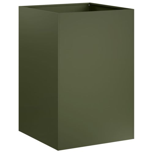 Градинска саксия Маслиненозелено 50 x 50 x 75 cm