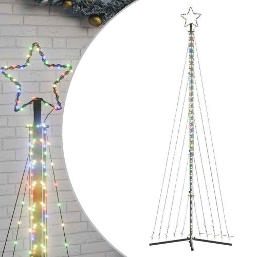 LED коледна елха 495 светодиода Цветни 300,5 см