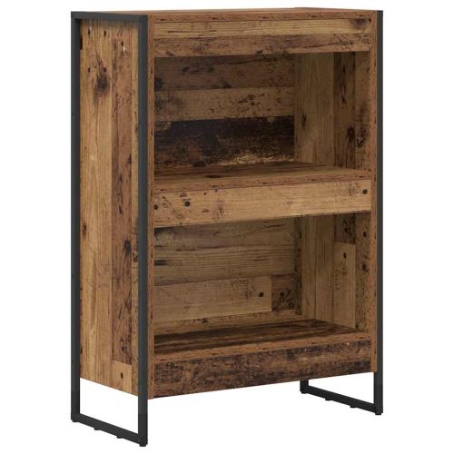 Шкаф за книги 60 x 30 x 86,5 см Инженерна дървесина Старо дърво