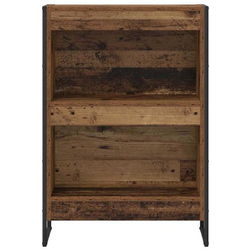 Шкаф за книги 60 x 30 x 86,5 см Инженерна дървесина Старо дърво