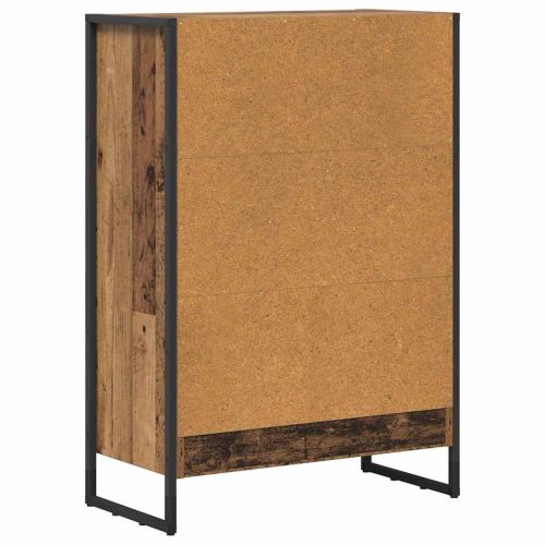 Шкаф за книги 60 x 30 x 86,5 см Инженерна дървесина Старо дърво