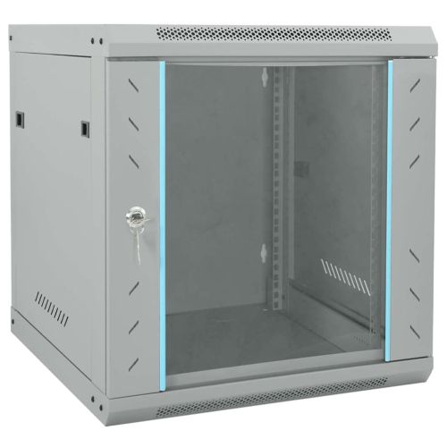 Мрежов кабинет със съхранение Сив 53 x 60 x 60 см Стомана